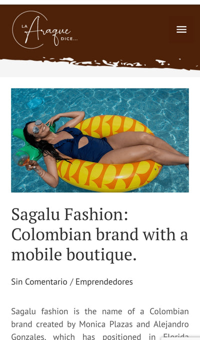 Sagalu Fashion: Colombian brand with a mobile boutique by Valeria Araque