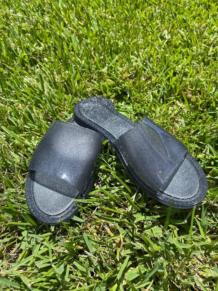Sags Sandals Shimmery Black